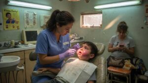 The 8-Year-Old Boy’s Mouth Was So Swollen He Could Barely Speak… Maybe That Was Exactly Why Someone Had Let It Get That Bad. The Horrifying Secret Found Under The Light Of A Penlight. A Mother’s Smile That Hid A Monster.