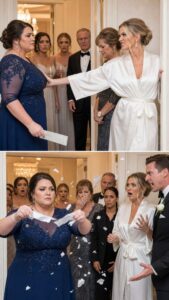 My sister blocked the door and sneered, “There are no fat people in my wedding photos.” I pulled out the $20,000 check and tore it into tiny pieces. Have fun paying the suppliers, because of the venue…