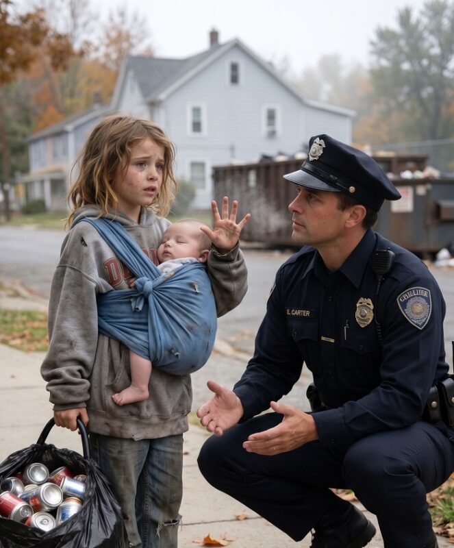 Officer Found a Barefoot 5-Year-Old Carrying a Baby Near a Dumpster—What Happened Next Left an Entire Courtroom in Tears