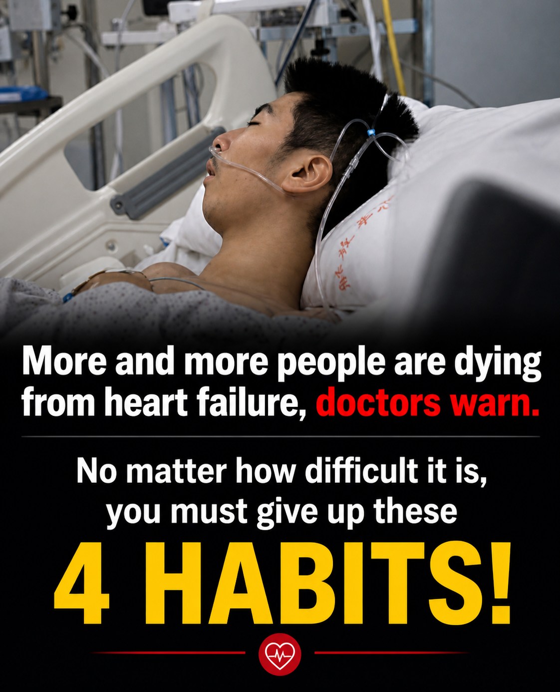 More people are dying from heart failure, doctors warn: give up these 4 habits now