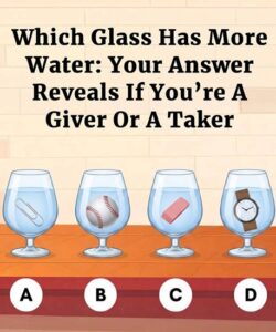 Which Glass Contains More Water? Your Choice May Reveal Your Personality
