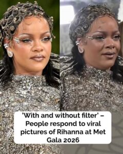 Rihanna is one celebrity everyone waits for at the Met Gala to see what look she puts together. However, this year it seems people were more focused on her ‘unedited’ pictures after a video of her looking tired went viral… thoughts?