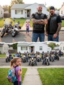 Part 2: Two Bikers Escorted a 5-Year-Old to Kindergarten Every Morning — The Day Only One Showed Up, 15 Harleys Came Around the Corner.