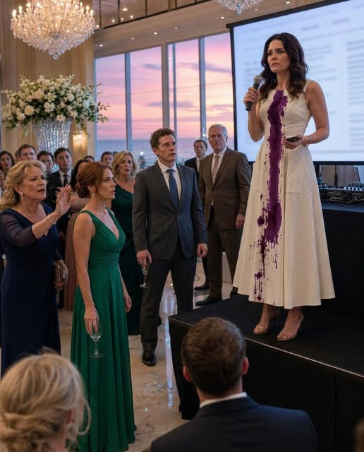 At my brother’s engagement, his fiancée poured vintage Cabernet down my thrift-store dress and laughed. His future mother-in-law dragged me to the vendor table like I was the help. My own brother watched… and turned his back… By 6:05, I had legally terminated their event. And that I was done being their silent ATM.