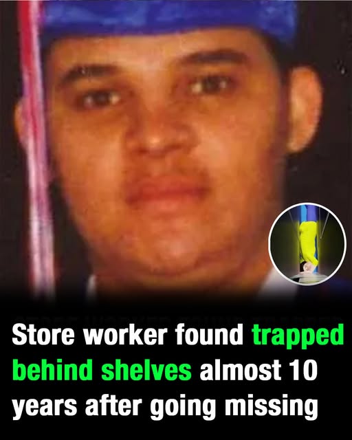 Missing worker found trapped behind store shelves after 10-year search