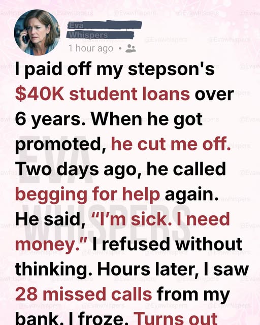 After Years of Silence, My Stepson Called Begging for Help—Hours Later, My Bank Froze My Account