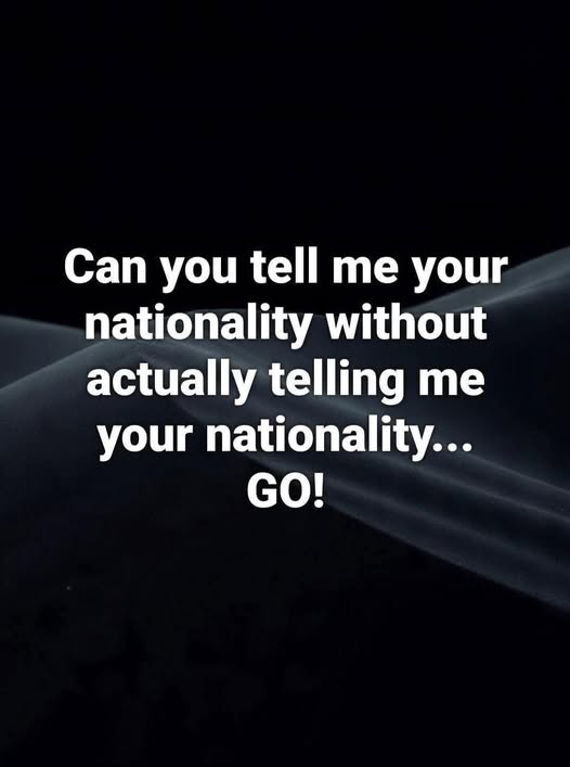 People Are Describing Their Country Without Using The Name