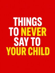 Things To Never Say To Your Child, No Matter How Stressed You May Be