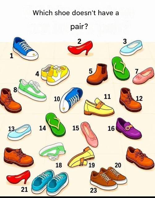 Which shoes don’t belong together?