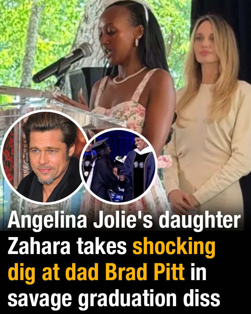 Angelina Jolie’s daughter Zahara takes shocking dig at dad Brad Pitt in savage graduation diss