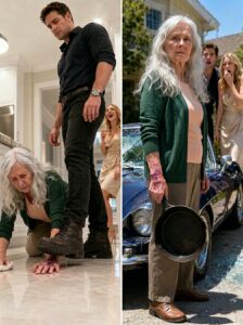 I was scrubbing the kitchen floor on my hands and knees when my son deliberately stepped on my fingers with his heavy boots. “Watch where you’re crawling,” he grunted, while his wife giggled from the hallway.
