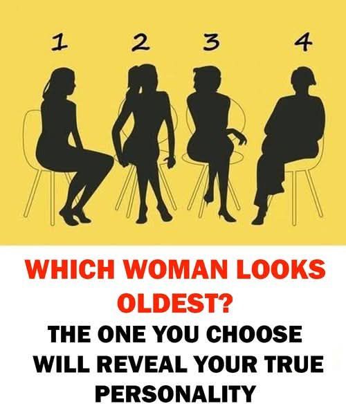 Which woman appears the oldest? This personality test says it can uncover your real character
