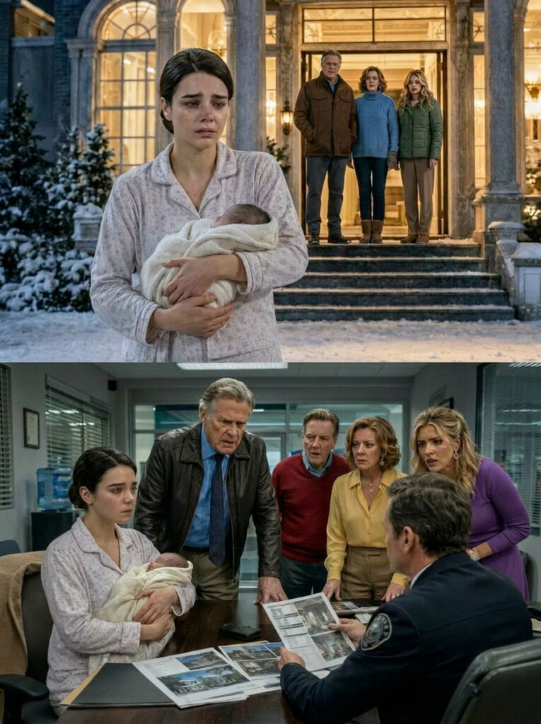 I walked through freezing snow with my newborn because my parents said we were broke. Suddenly, my wealthy grandpa pulled up. “Why aren’t you driving the Mercedes