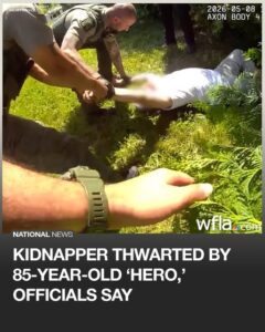 WATCH: Kidnapper thwarted by 85-year-old ‘hero,’ officials say
