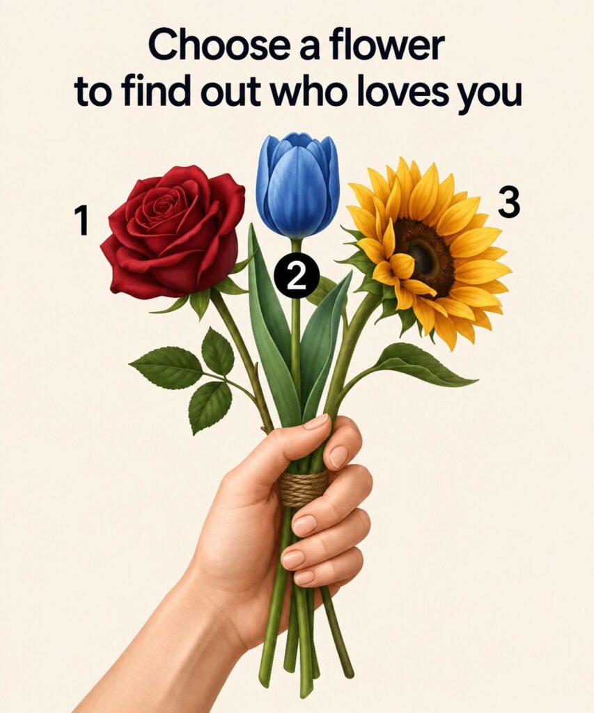 Pick a flower and discover who loves you