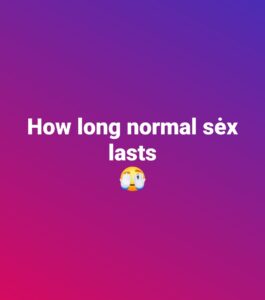 This Is The Country Where Sex Lasts The Longest