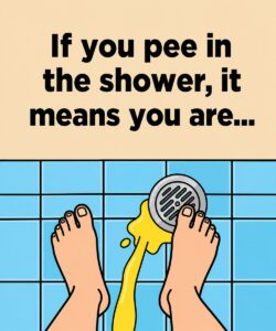 You’ll be surprised what happens if you urinate in the shower.