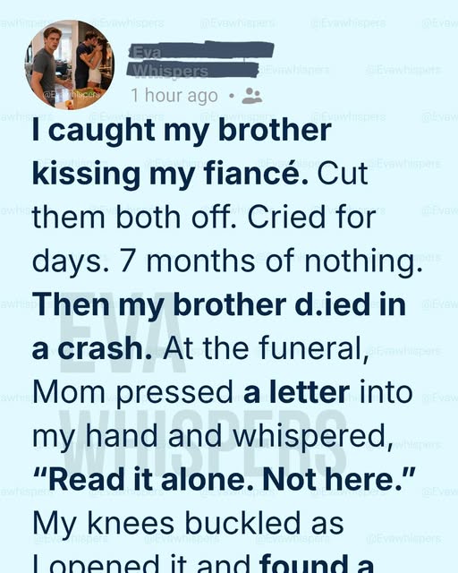 I Caught My Brother Kissing My Fiancée—At His Funeral, I Learned The Heartbreaking Truth