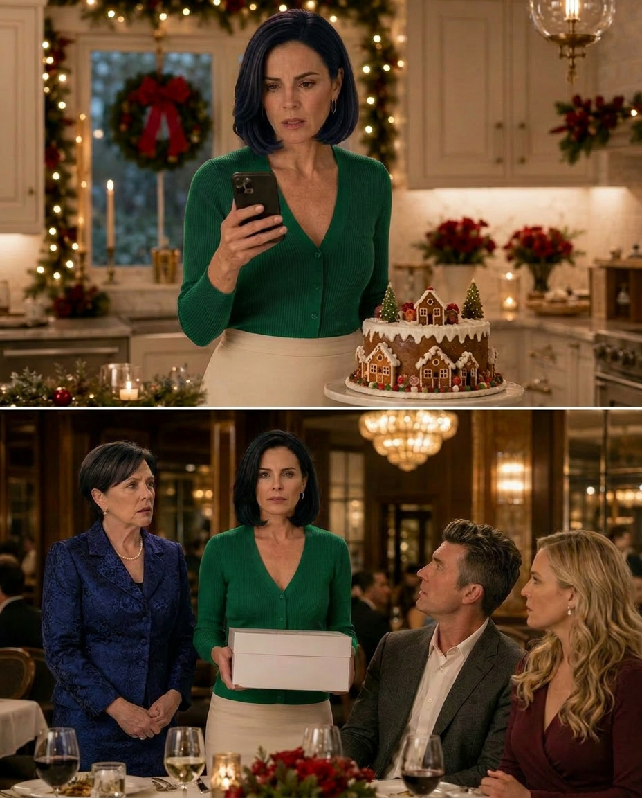 I was slicing a Christmas cake when my husband’s message lit up my phone: “Tonight, I’ll leave her. Then it’s just us, Paris, and the money.” He rushed in pale, whispering, “Claire, don’t be dramatic.”