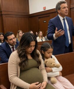 A pregnant wife asked the judge for a divorce and gave her husband everything while his mistress laughed—but the courtroom fell silent when the judge brought in a little girl who exposed what her father and the “mean lady” had done.