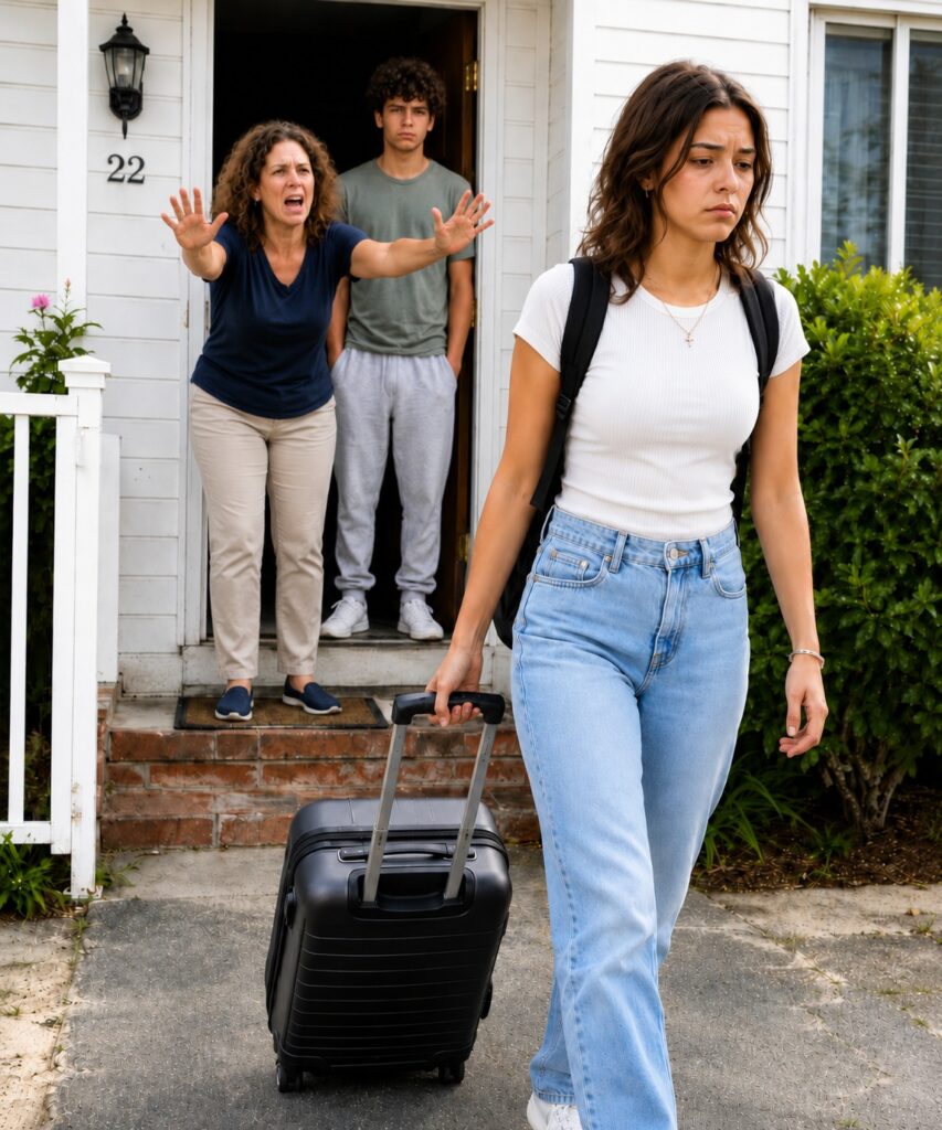 For years, I sent my brother $5,000 each month, believing I was helping family. On my birthday, he called me worthless—said I’d never survive without him. When I finally defended myself, my mother physically shoved me out of the house, shouting that I was garbage and banned forever. I walked away quietly. A few days later… they were on my doorstep, shaking, begging for mercy.