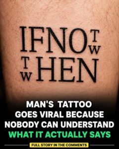 Viral Tattoo Leaves the Internet Guessing Its Hidden Message