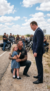 Biker Thought a Frightened Little Girl Was Just Lost at a Busy Rally — Until Her Whisper Made Him Question the Story Behind Her Mother’s Disappearance