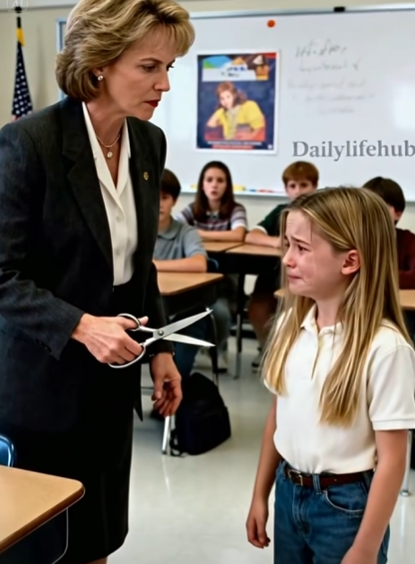 ‘Stand Still,’ She Said as My Daughter’s Tears Fell and Her Hair Hit the Classroom Floor—But They Didn’t Know That Was the Moment Everything in Their Perfect World Began to Collapse