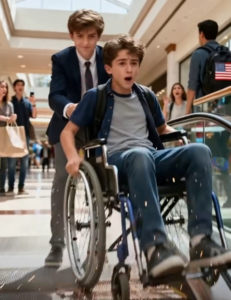 Wait—Stop! Please!’ — The Day They Pushed Me Toward the Escalator and Laughed, But Didn’t Know a Stranger Would Turn My Fall Into the Beginning of Their End