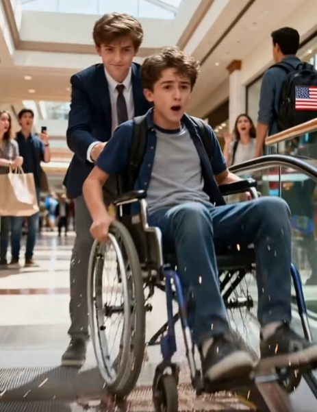 Wait—Stop! Please!’ — The Day They Pushed Me Toward the Escalator and Laughed, But Didn’t Know a Stranger Would Turn My Fall Into the Beginning of Their End