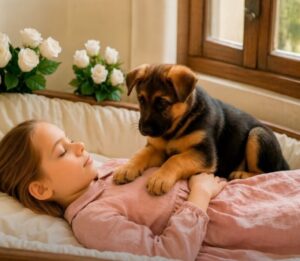 A Puppy’s Unexpected Moment at a Memorial Brought Comfort to Everyone Present