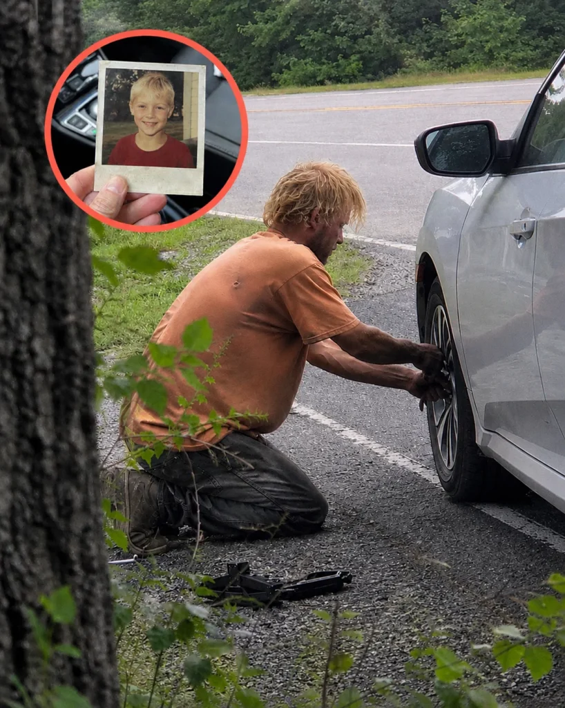 A Homeless Man Helped Me Change a Flat Tire on Route 9 Where My Son Disappeared 20 Years Ago – What He Left on My Passenger Seat Brought Me to My Knees