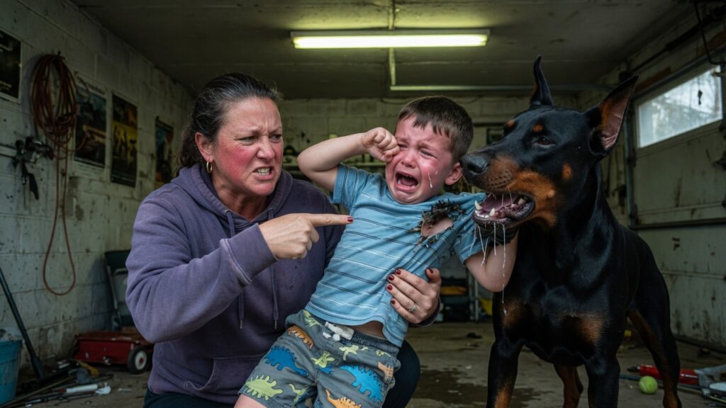I Screamed At My Golden Retriever For Viciously Dragging My Toddler Across The Concrete… Seconds Before The Steel Beams Above Us Groaned And The Sky Went Dark.