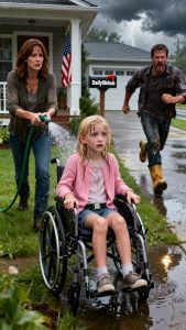 She Looked Me in the Eyes and Whispered, ‘Mom Said If You Ever Learned What Grandpa Did the Night of the Fire, None of Us Would Survive the Truth’ — But Nothing Could Have Prepared Me for the Moment My Disabled Daughter Stood Up from Her Wheelchair in the Middle of the Rain While the Man We Buried Three Years Ago Knocked on Our Front Door