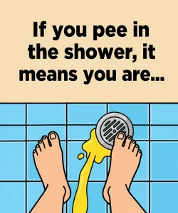 You’ll be surprised what happens if you urinate in the shower.