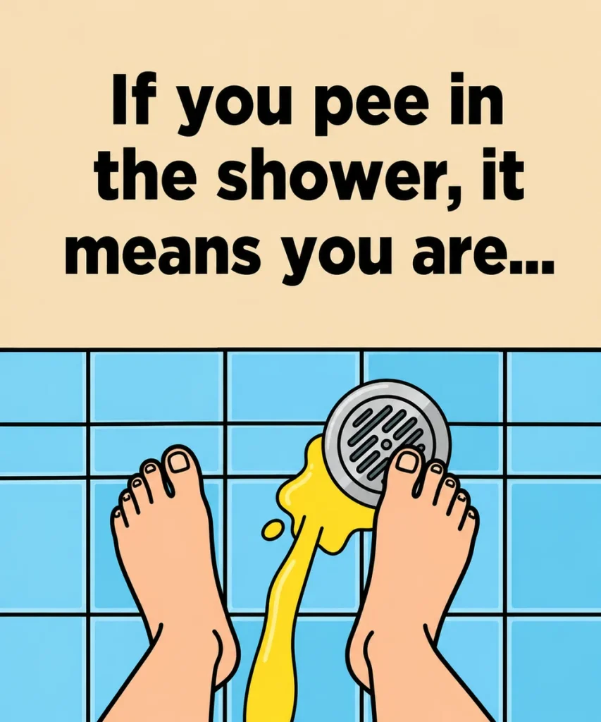 You’ll be surprised what happens if you urinate in the shower.