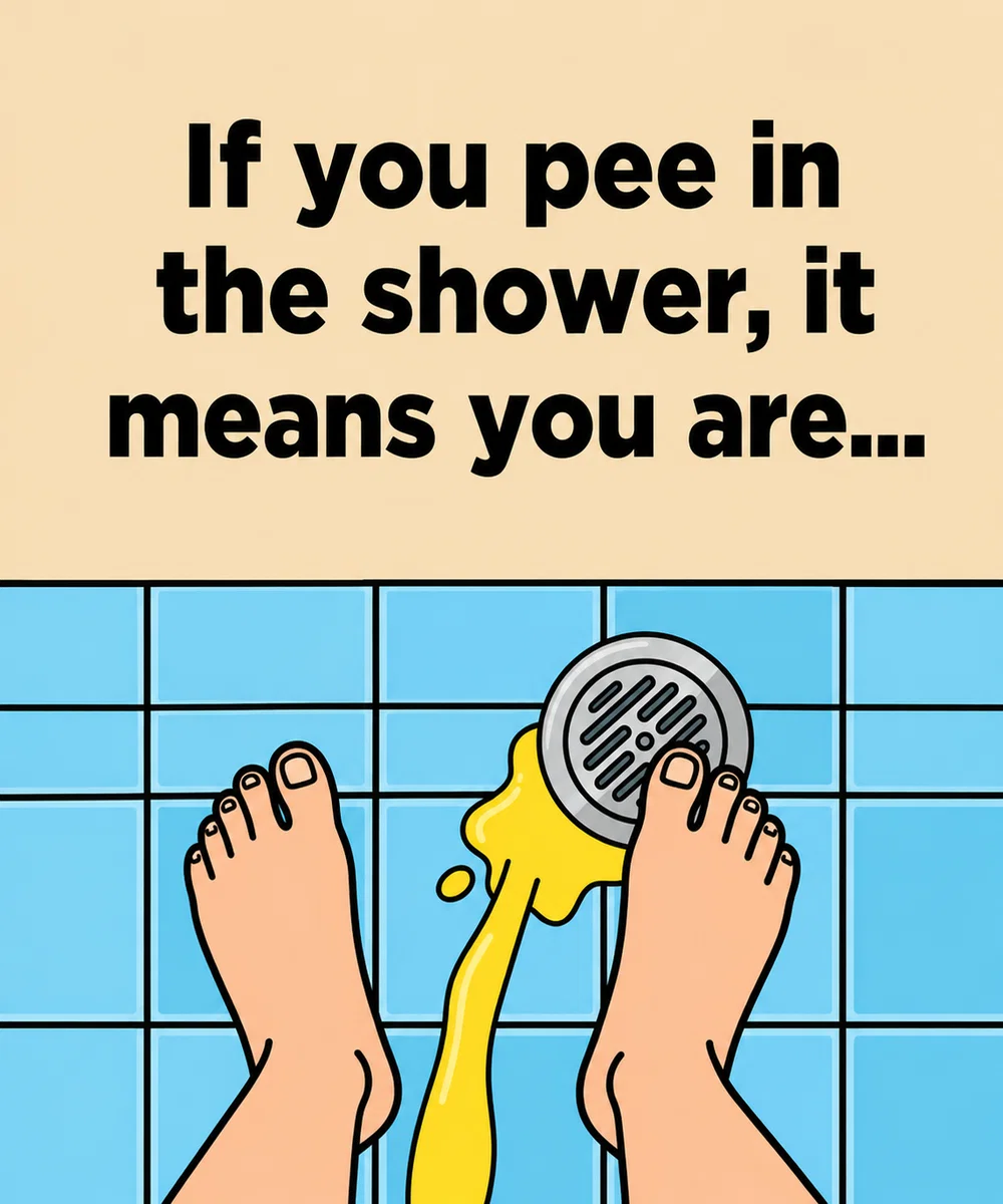 You’ll be surprised what happens if you urinate in the shower.