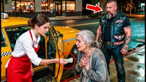 The Waitress Paid For A Taxi For An Old Woman… 1 Hour Later She Was In Shock When BIKERS…