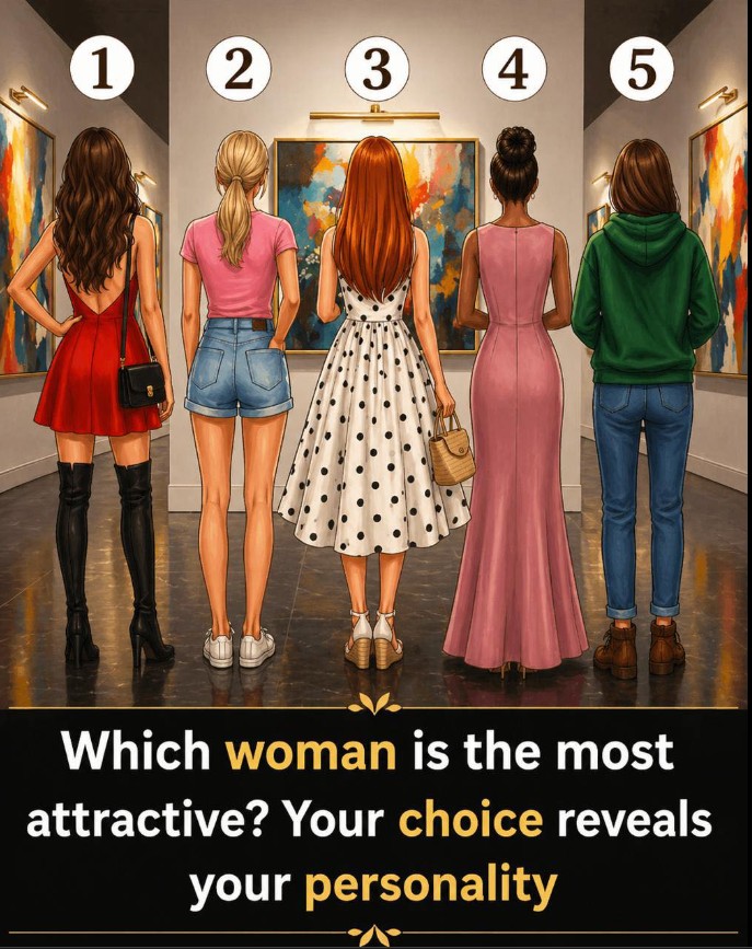 The Woman You Find Most Attractive in This Picture Reveals Something Surprising About Your Personality