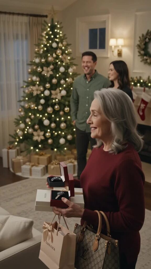 At Christmas, I gave my son a brand-new car and his wife a designer purse, thinking love still mattered. Then he smiled and said his wife wanted to “teach me a lesson,” so they had no gift for me.