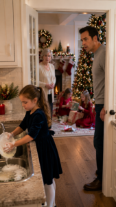 My Adopted Daughter Was Cleaning Up While Her Cousins Opened Christmas Gifts — Until She Looked At Me And Asked One Question That Changed How I Saw My Family Forever