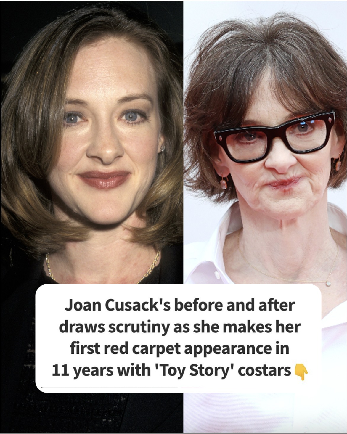 Joan Cusack leaves fans stunned as she makes first red carpet appearance in 11 years with ‘Toy Story’ stars