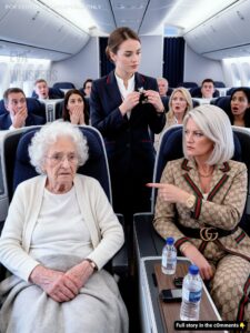 A Wealthy Passenger Demanded My 85-Year-Old Grandma Be Removed from Business Class—What the Flight Attendant Did Next Left the Entire Plane Speechless