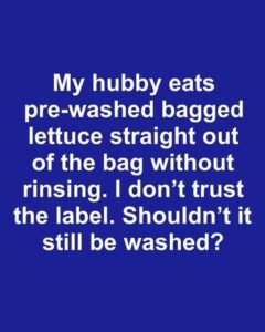 Should You Wash Pre-Washed Lettuce