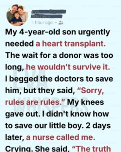 My 4-Year-Old Needed a Heart Transplant Urgently—The Miracle Came From Someone We’d Never Met