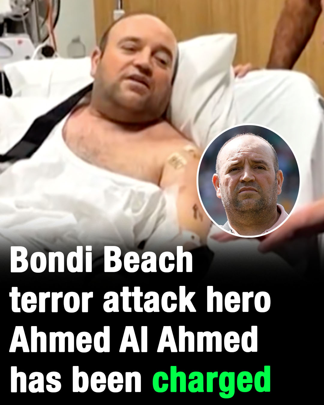 Bondi Beach terror attack hero Ahmed Al Ahmed has been charged