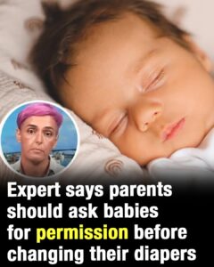 Expert tells parents to ask baby’s consent when changing diapers