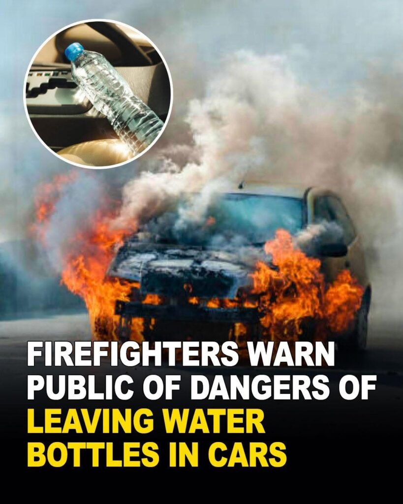Firefighters Warn Public Of Dangers Of Leaving Water Bottles In Cars