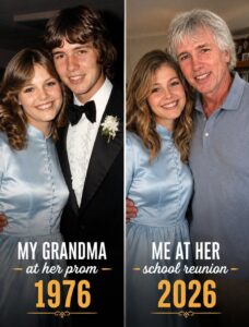 I Went to My Grandmother’s School Reunion in Her Prom Dress – When an Elderly Man Saw Me, He Took My Hands and Whispered, ‘Your Grandmother Promised You Would Marry Me’