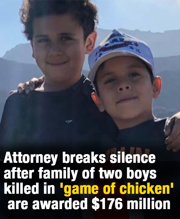 Family of two boys killed in ‘game of chicken’ are awarded $176 million